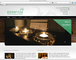 Essencia Massage Website