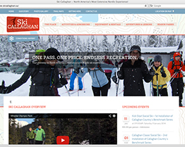 Ski Callaghan Website